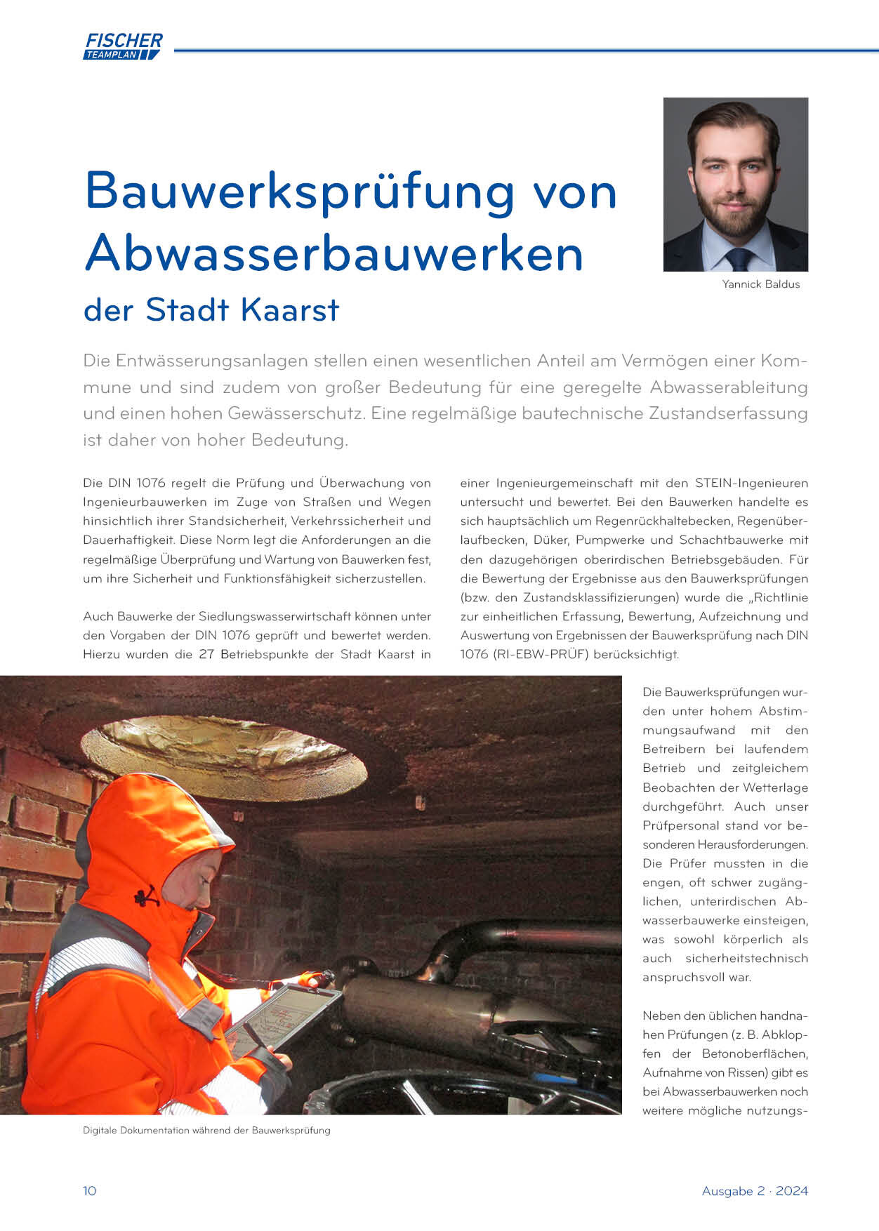 Bauwerksprüfung von Abwasserbauwerken der Stadt Kaarst