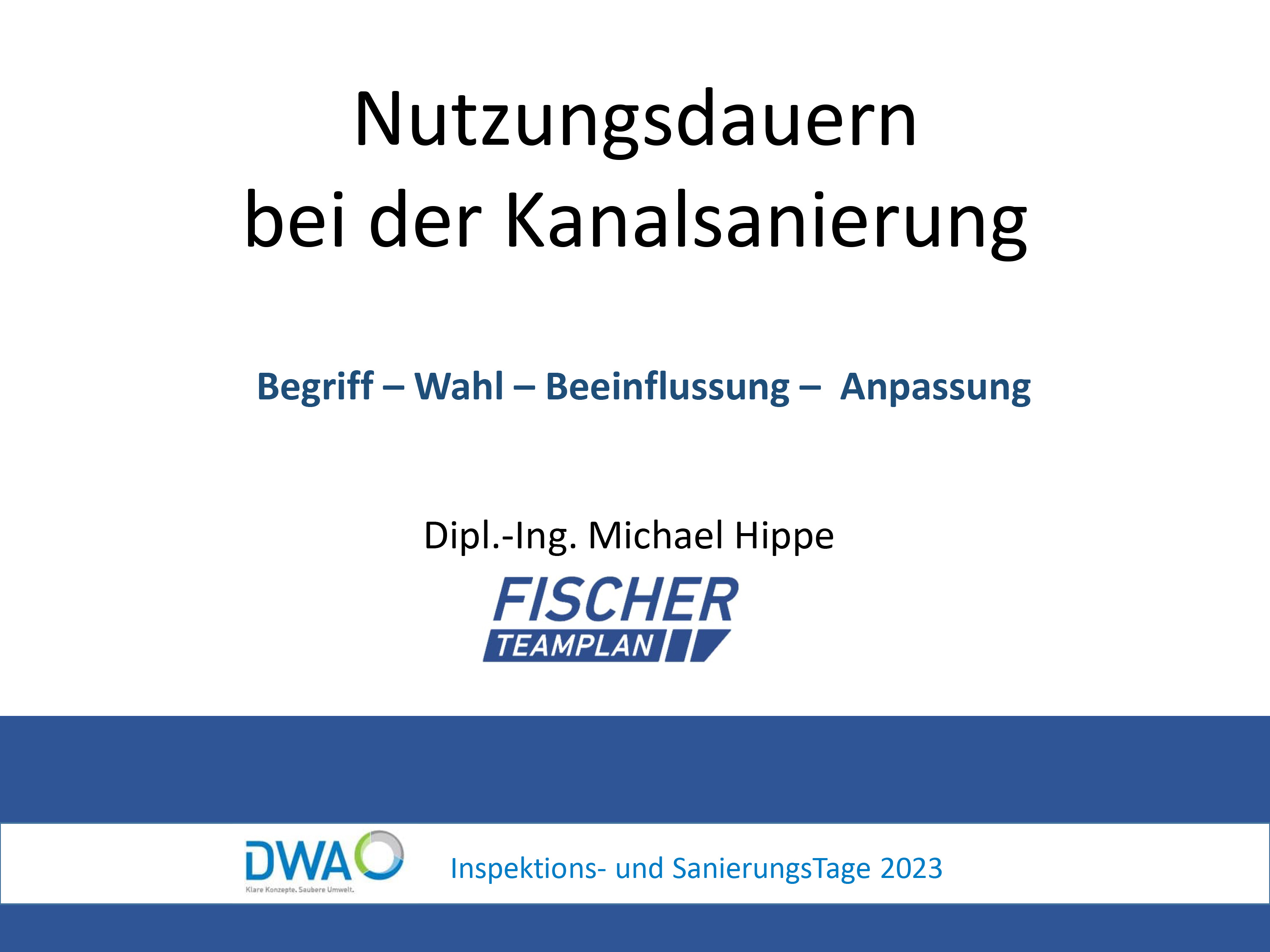 Nutzungsdauern bei der Kanalsanierung