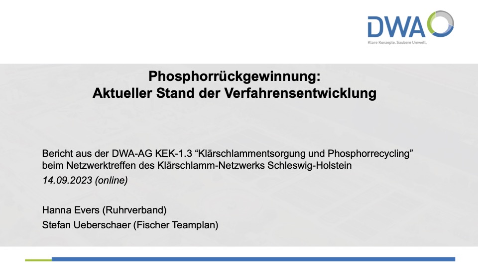 Phosphorrückgewinnung (P-Recycling) - Was ist machbar?