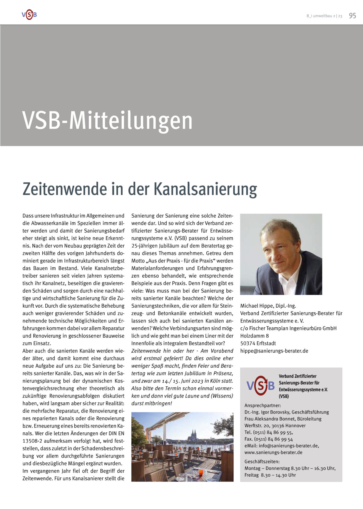 Zeitenwende in der Kanalsanierung