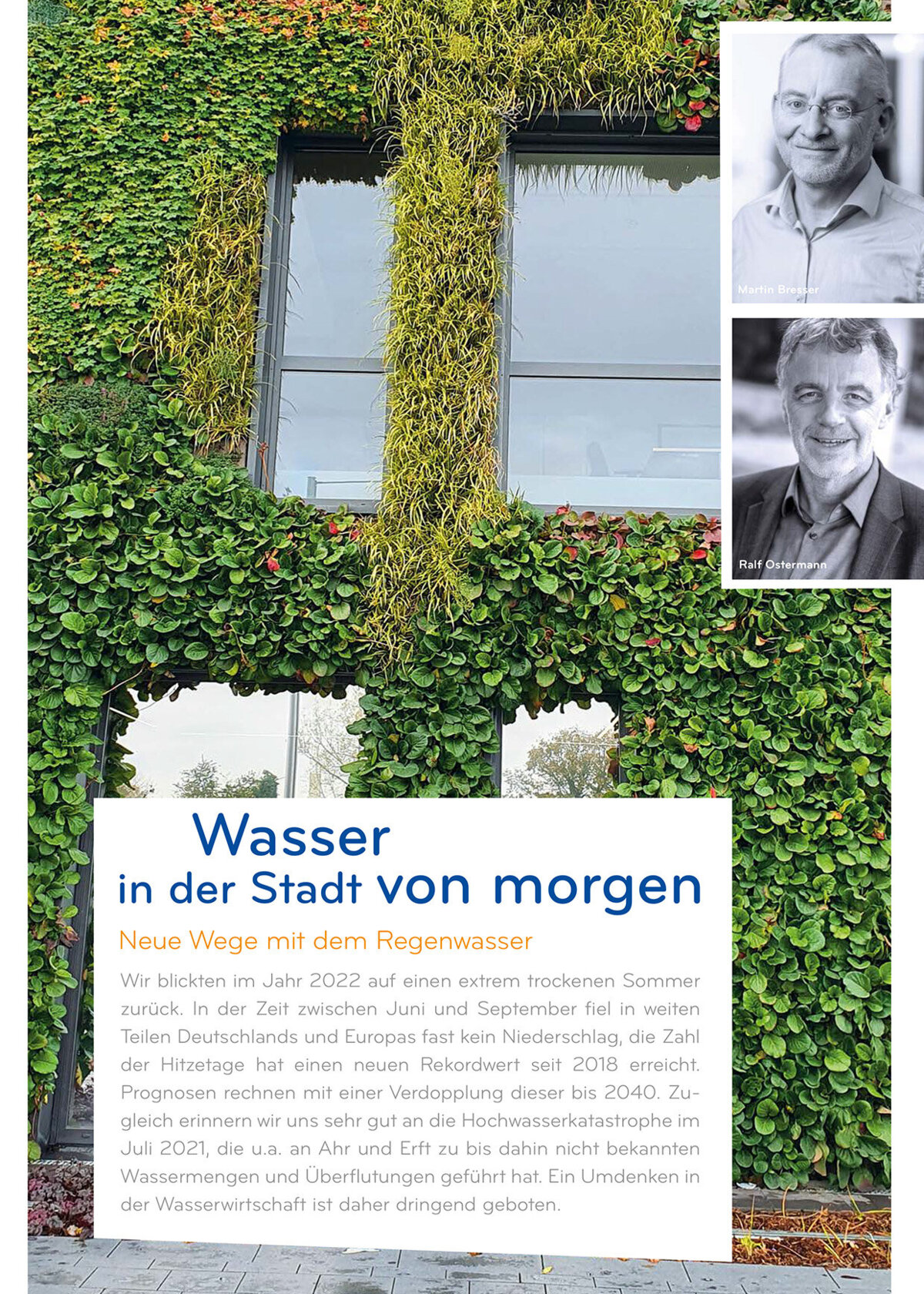Wasser in der Stadt von morgen