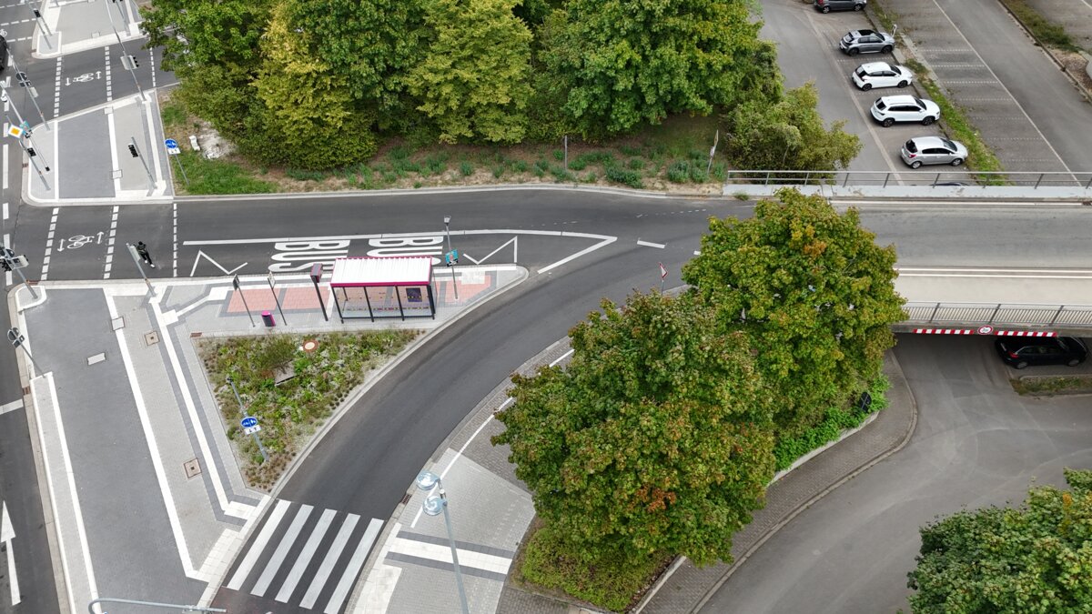 Umbau des Knotenpunktes Winninger Straße