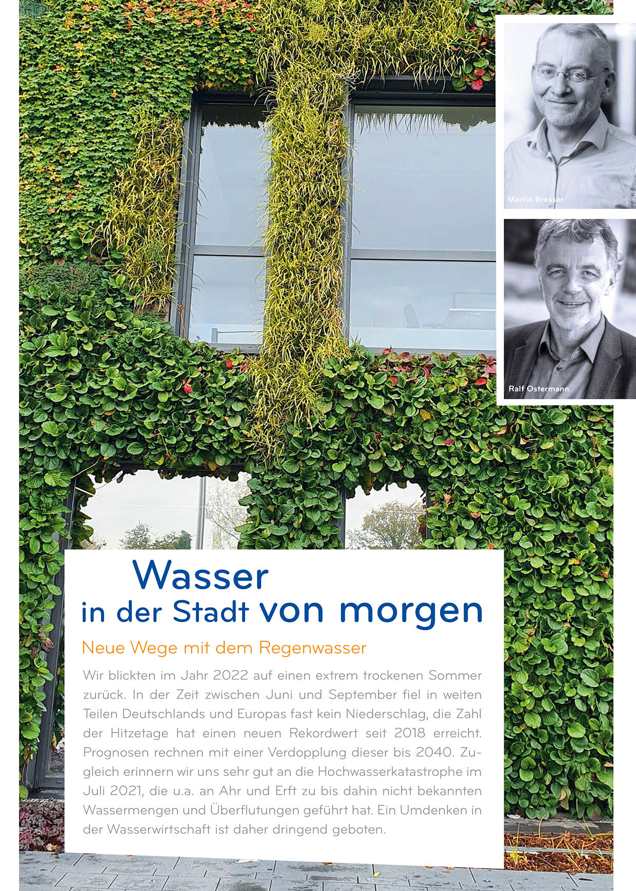 Wasser in der Stadt von morgen