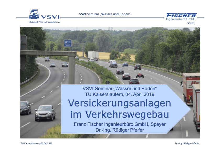 Versickerungsanlagen im Verkehrswegebau