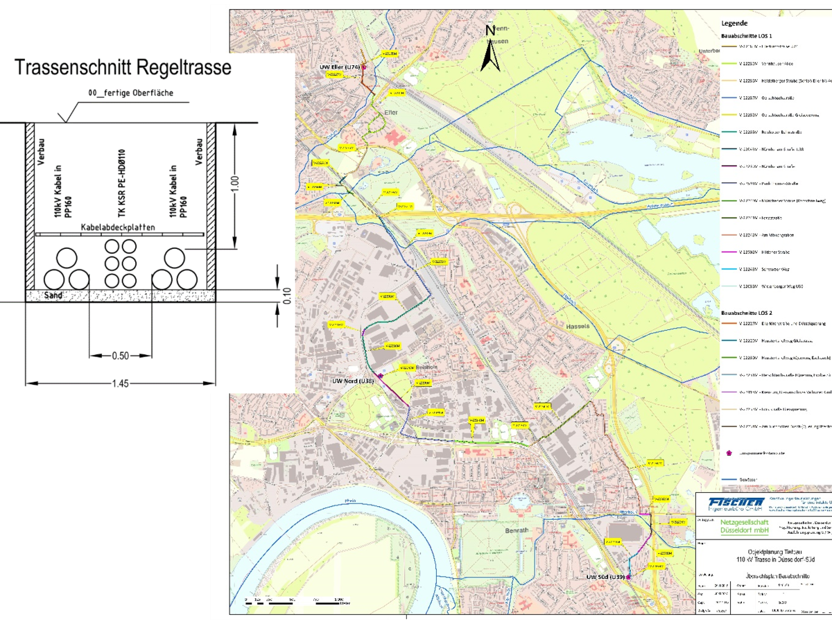 110-KV-Trasse Düsseldorf-Süd