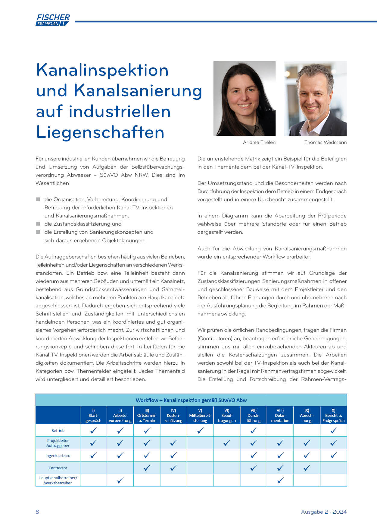 Kanalinspektion und Kanalsanierung auf industriellen Liegenschaften