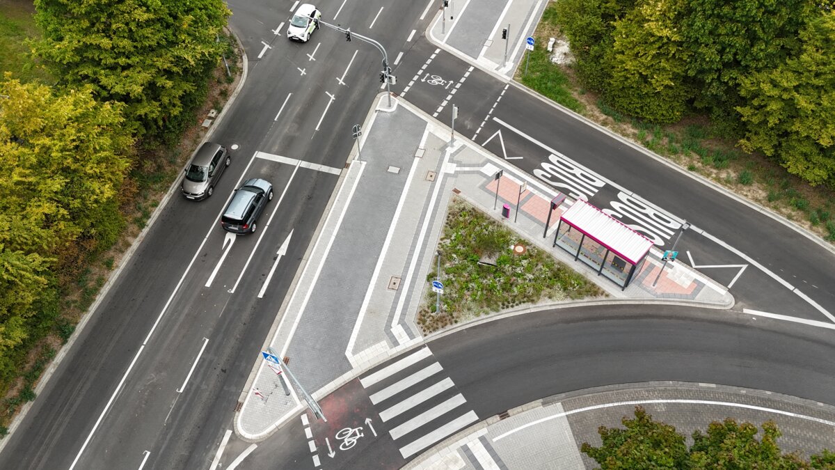 Umbau des Knotenpunktes Winninger Straße