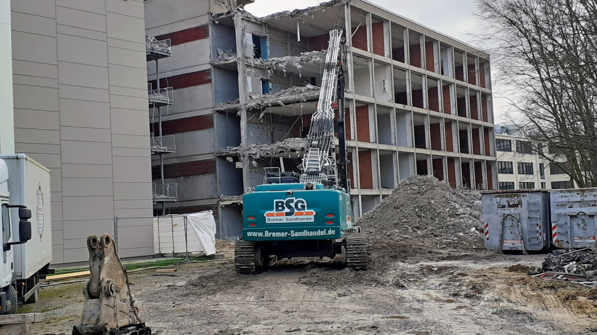 Abbruch H-Gebäude Franz-Jürgens-Berufskolleg Düsseldorf